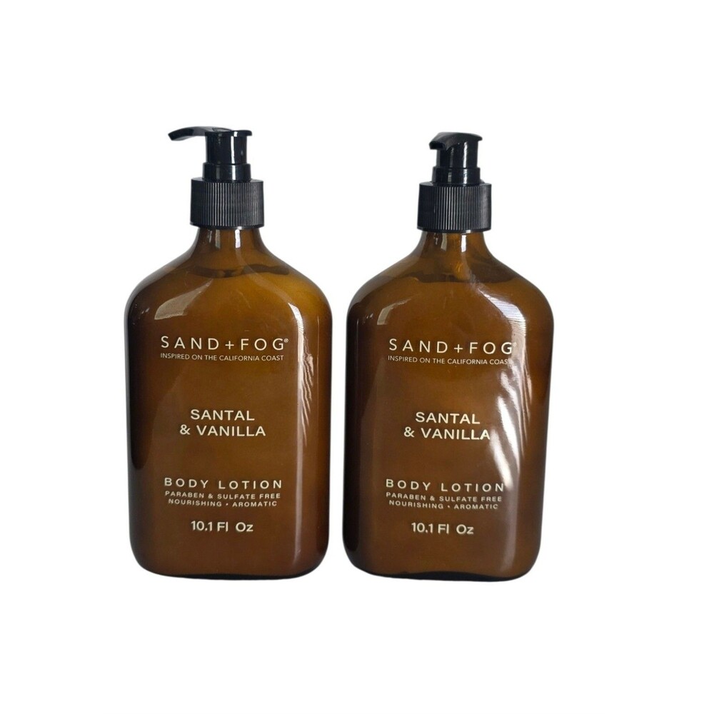 Sand + Fog Sandal & Vanilla Body Lotion 10.1 Oz ,2pk